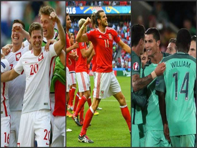 Bóng đá - Ảnh đẹp Euro 25/6: Ronaldo "hẹn hò" Lewandowski