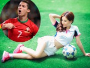 Ca nhạc - MTV - Vợ cũ Hồ Quang Hiếu sexy cổ vũ đội tuyển của Ronaldo