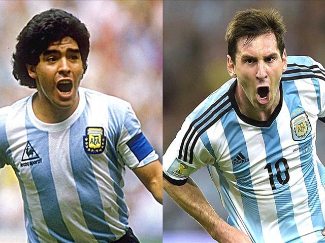 Messi được bầu chọn vĩ đại hơn Maradona