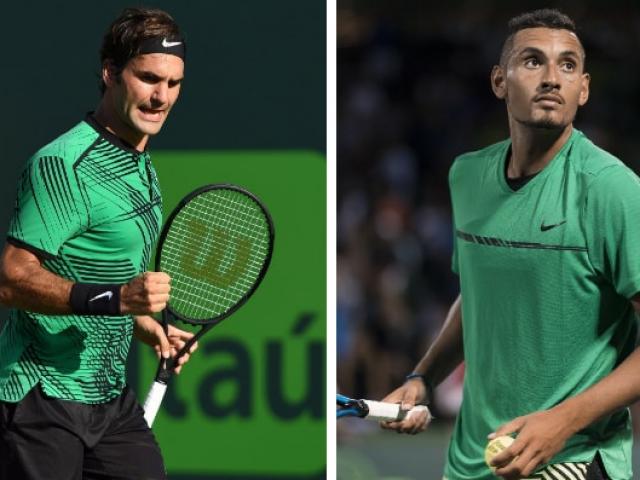 Federer - Kyrgios: 3 loạt tie-break siêu cân não (Bán kết Miami)