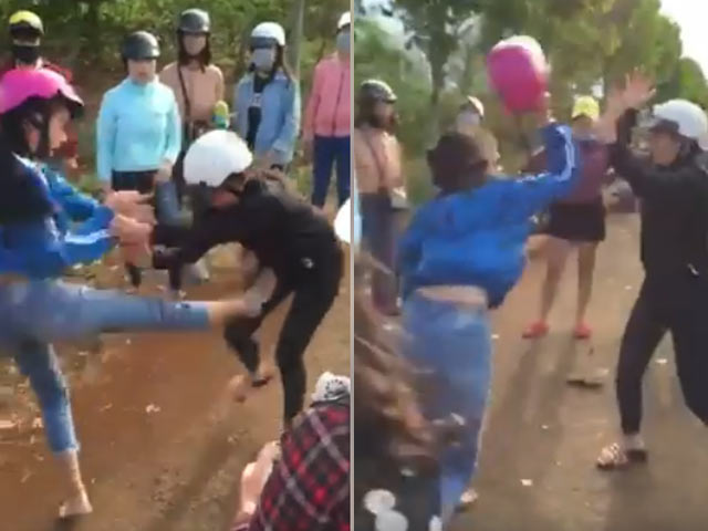 Giáo dục - du học - Nữ sinh lớp 10 đánh nhau như phim hành động