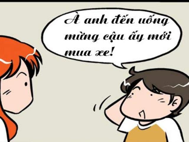 Truyện cười - Truyện tranh: Khi chồng "lưỡi không xương"