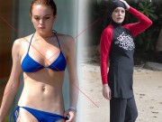 Bí quyết mặc đẹp - U30 Lindsay Lohan già như 50 vì mặc bikini người Hồi