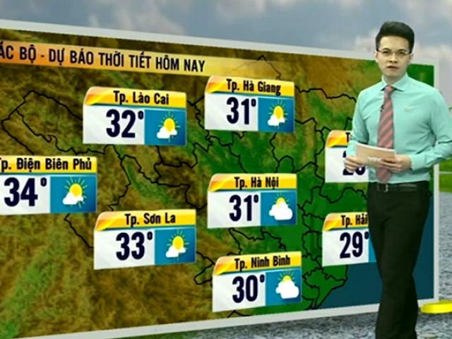 Tin tức trong ngày - Dự báo thời tiết VTV 7/4: Bắc Bộ có nơi nắng nóng trên 36 độ C