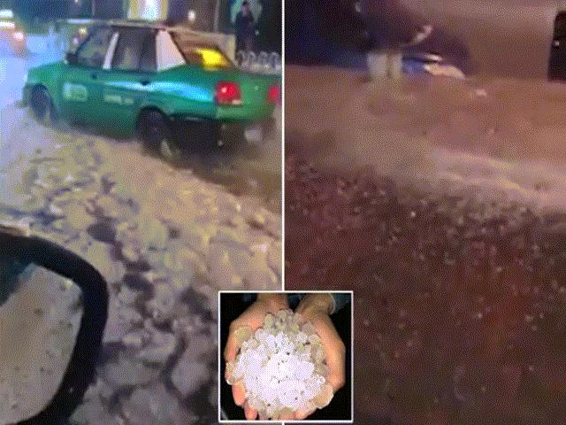 Thế giới - Mưa đá to khủng khiếp ở Trung Quốc