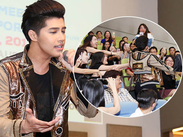 Ca nhạc - MTV - Đang hát, Noo Phước Thịnh hoảng hốt vì hành động của fan nữ