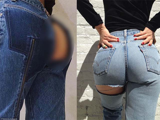 Bí quyết mặc đẹp - Dân tình phát "sốt" trước mẫu jeans rách mông giá 43 triệu