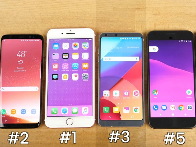 Dế sắp ra lò - RAM nhỏ, iPhone 7 vẫn “vượt mặt” Galaxy S8 và LG G6 về hiệu suất