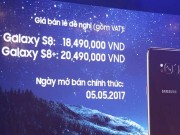 Dế sắp ra lò - Samsung công bố giá bán Galaxy S8 và S8+ tại Việt Nam