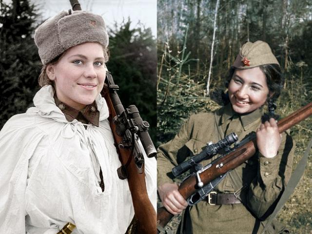 Thế giới - Đội nữ xạ thủ Nga xinh đẹp diệt hàng trăm lính phát xít