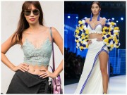 Người mẫu - Hoa hậu - &quot;Đứng hình&quot; khi nhìn Hà Anh sải bước trên sàn catwalk