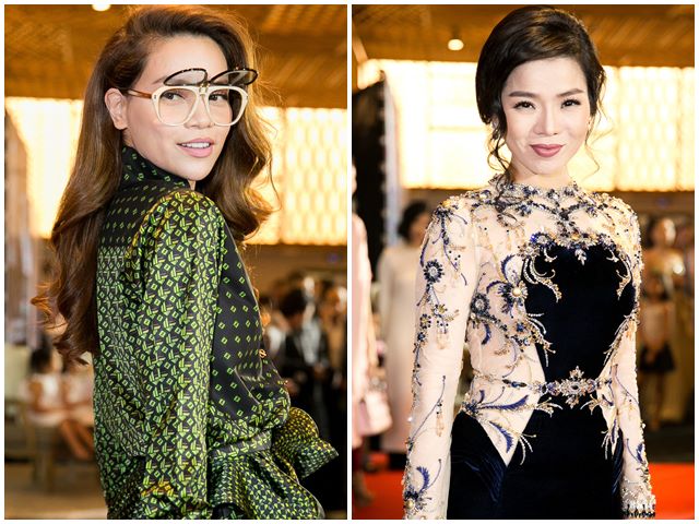 Người mẫu - Hoa hậu - Hà Hồ, Lệ Quyên mặc sang chảnh, ngoảnh mặt làm ngơ khi "chạm trán"