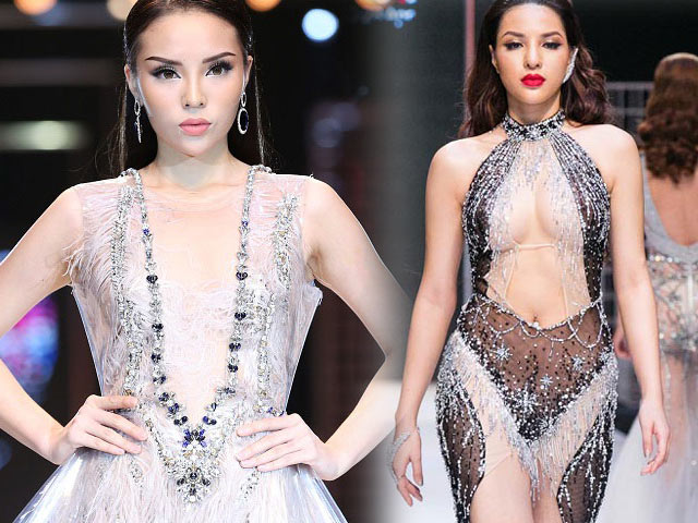 Người mẫu - Hoa hậu - Kỳ Duyên, Khả Trang "gây sốt" với váy trong suốt, thấu da