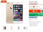 Thời trang Hi-tech - iPhone 6 32GB chính hãng rớt giá sâu, chỉ còn hơn 8 triệu đồng