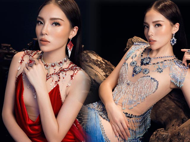 Người mẫu - Hoa hậu - Kỳ Duyên mặc mỏng như sương khoét lưng phóng khoáng