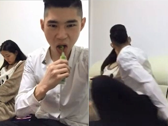 Bạn trẻ - Cuộc sống - Bôi mù tạt vào lưỡi cưỡng hôn bạn gái và cái kết "khó đỡ"