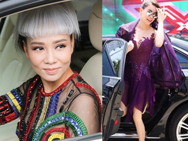 Ca nhạc - MTV - Sao "cưỡi" xế tiền tỷ đi chấm thi: Hà Hồ "chưa là gì" với Thu Minh