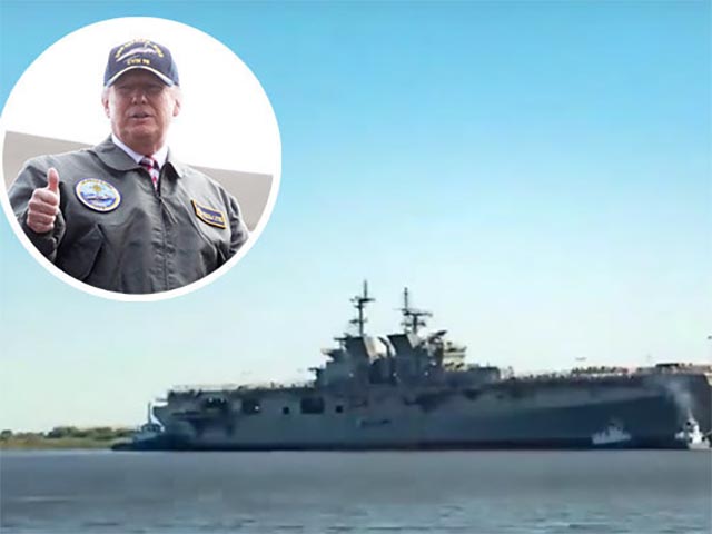 Video: Mỹ hạ thủy siêu tàu đổ bộ “khủng” nhất thế giới