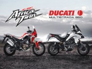 Thế giới xe - So găng Honda CRF 1000L Africa Twin và Ducati Multistrada 950