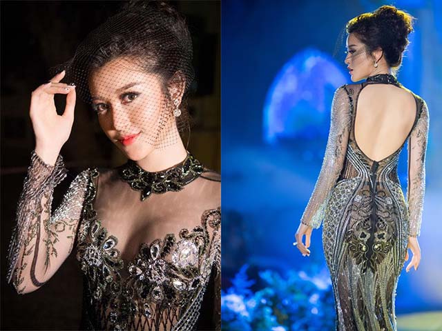 Người mẫu - Hoa hậu - Cận cảnh bộ váy "gây họa" cho Huyền My được đấu giá 150 triệu