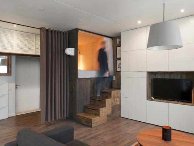 Tài chính - Bất động sản - “Hộp ngủ” sáng tạo cho căn hộ 35m2 rộng khó tin