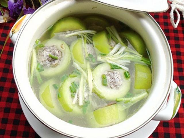 Ẩm thực - Cách nấu canh bí đao nhồi thịt chinh phục cả nhà