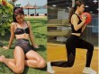 Quỳnh Anh Shyn khoe vòng eo "con kiến" khi đi tập gym