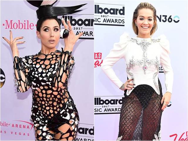 Người lưới toàn thân, kẻ váy thủng lỗ chỗ làm náo loạn thảm đỏ