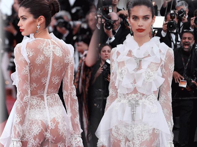 Người mẫu - Hoa hậu - Thiên thần nội y "mặc như không" đến Cannes, lộ 80% cơ thể