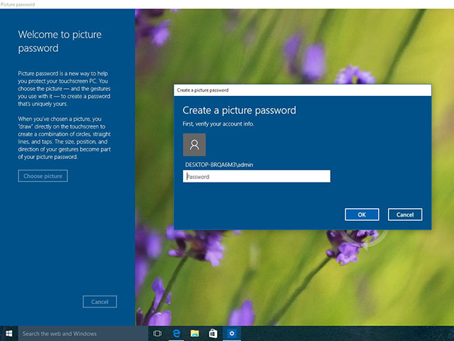 Cách thiết lập mật khẩu bằng hình ảnh cho Windows 10