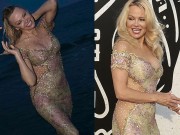 Bí quyết mặc đẹp - &quot;Bom sex&quot; Pamela Anderson diện váy hở hông, ướt đẫm trên biển