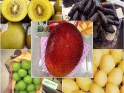 Thị trường - Tiêu dùng - Kiwi vàng, xoài đỏ, nho ngón tay thay vải, mận cúng Tết Đoan Ngọ