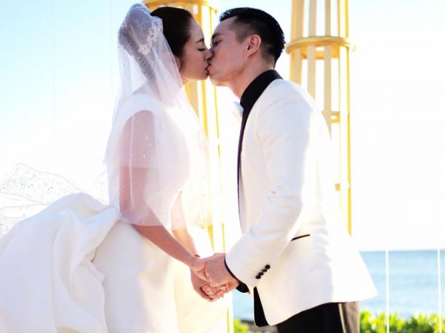 Mỹ nữ Tây Du Ký say đắm hôn tỷ phú USD trong lễ cưới chính thức