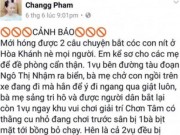 Tin tức trong ngày - Người bịa tin bắt cóc để bán hàng trên facebook bị phạt nặng