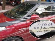 Tin tức trong ngày - Người dán chữ “Lần sau đỗ xe ở đây đừng trách tao” có bị xử phạt?