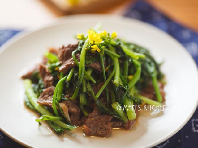 Ẩm thực - Thịt bò xào ngồng cải mềm ngon, đậm đà