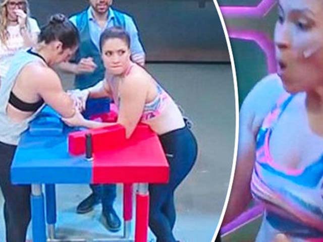 Thể thao - Choáng: Thi vật tay vì xe hơi, bị thương sợ hãi