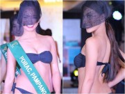 Người mẫu - Hoa hậu - Người đẹp HH Trái đất mặc bikini, che mặt kín mít kỳ quặc