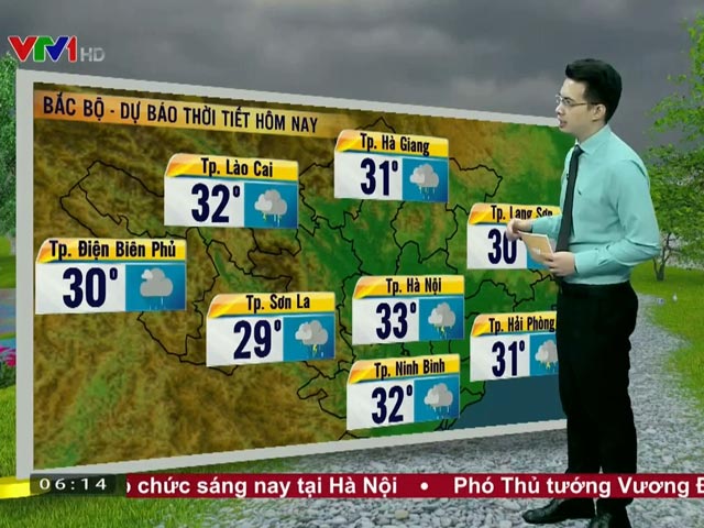 Tin tức trong ngày - Dự báo thời tiết VTV 29/6: Mưa dông xuất hiện trên cả nước
