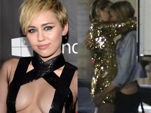 Xu hướng thời trang - Miley Cyrus gây sốc vì cuồng nhiệt hôn siêu mẫu nội y