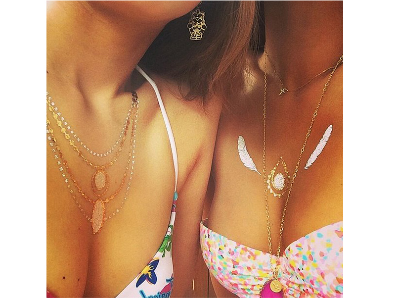 Thời trang - Hình xăm ánh kim “hớp hồn” chị em