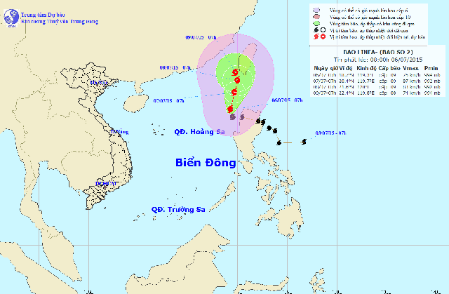 Tin tức Việt Nam - Xuất hiện bão số 2 tấn công Biển Đông