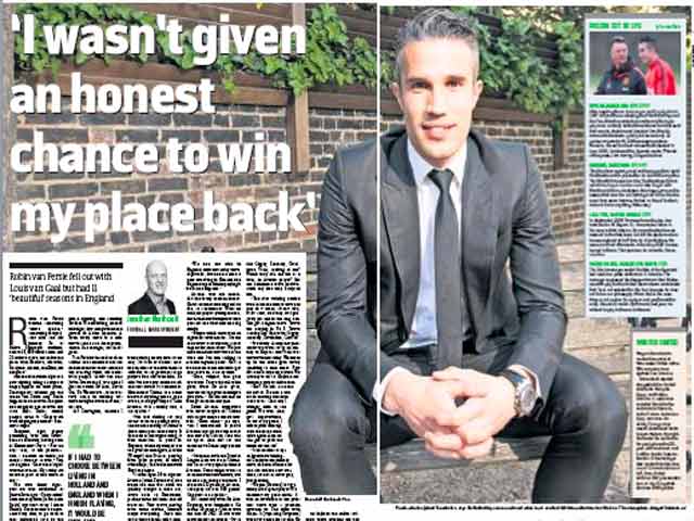 Bóng đá - Tin HOT tối 19/7: Van Persie lên báo đả kích Van Gaal