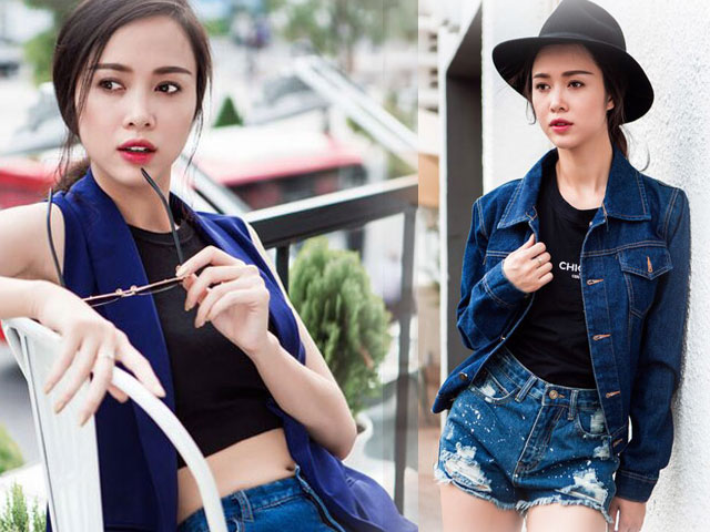 Người mẫu - Hoa hậu - Vũ Ngọc Anh siêu sexy với quần ngắn, "áo hở rốn"