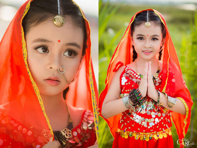 Bạn trẻ - Cuộc sống - Mê mẩn với vẻ đẹp của "Cô dâu 8 tuổi phiên bản Việt"