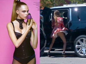 Xu hướng thời trang - Siêu mẫu Cara Delevingne nhảy múa bên xe hơi