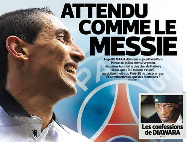 Bóng đá - Đến PSG, Di Maria được tôn vinh như "đấng Messi"