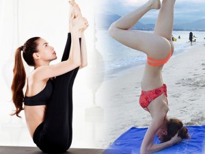 Bí quyết làm đẹp - Hồ Ngọc Hà điêu luyện tập yoga khoe dáng đẹp mỹ miều