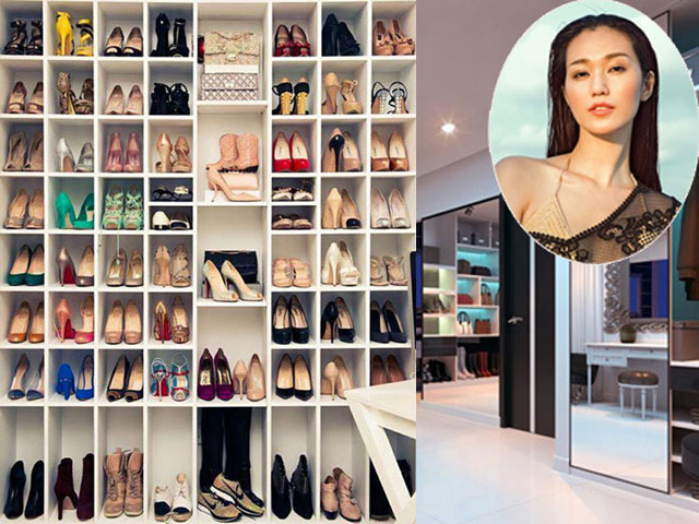 Bí quyết mặc đẹp - Hoa mắt trước tủ giày "hoành tráng" của sao Việt