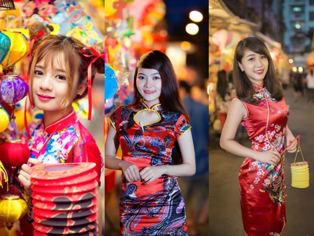 Xu hướng thời trang - Giới trẻ đua nhau diện sườn xám đón trung thu sớm